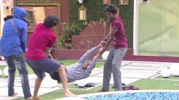 jiocinema - Unseen Moments Day 34: Pratham thrown into the pool