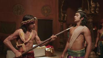 jiocinema - Ashoka points his spear at Sushim