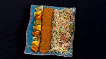 jiocinema - Paneer Kabab Platter and Masala Rice
