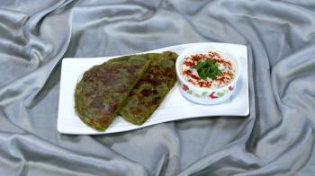 jiocinema - Cheese Paratha and Bhindi Raita