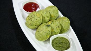 jiocinema - 'Kaju Gathiya Nu Shaak' and 'Spinach Corn Idli'