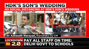 jiocinema - Social distancing and lockdown norms flouted at Nikhil Kumaraswamy's wedding