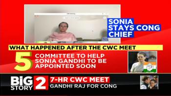 jiocinema - CWC Meet: Congress promises change in 6 months, keeps Sonia Gandhi as interim chief